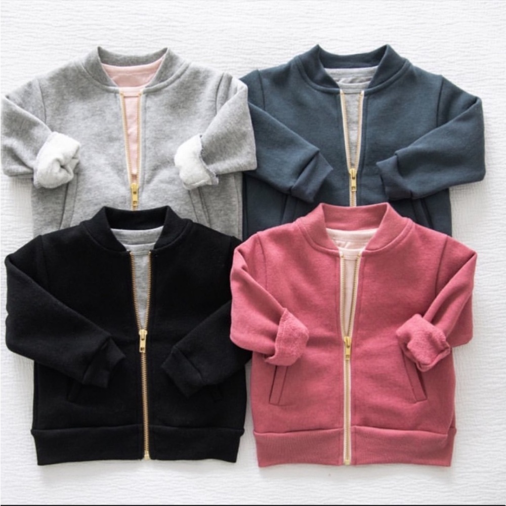 🇨🇦 Mini Mioche varsity bomber fleece jacket